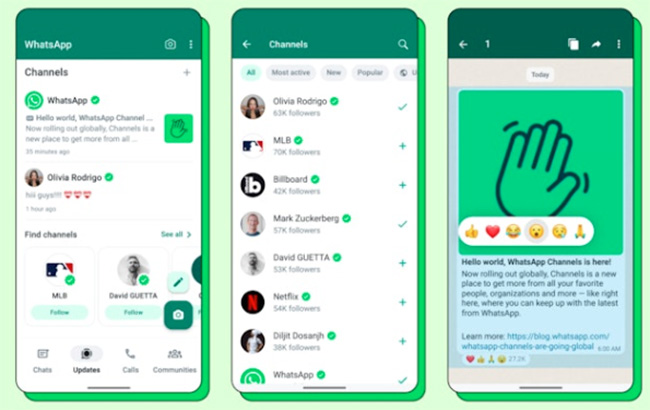 WhatsApp頻道新功能